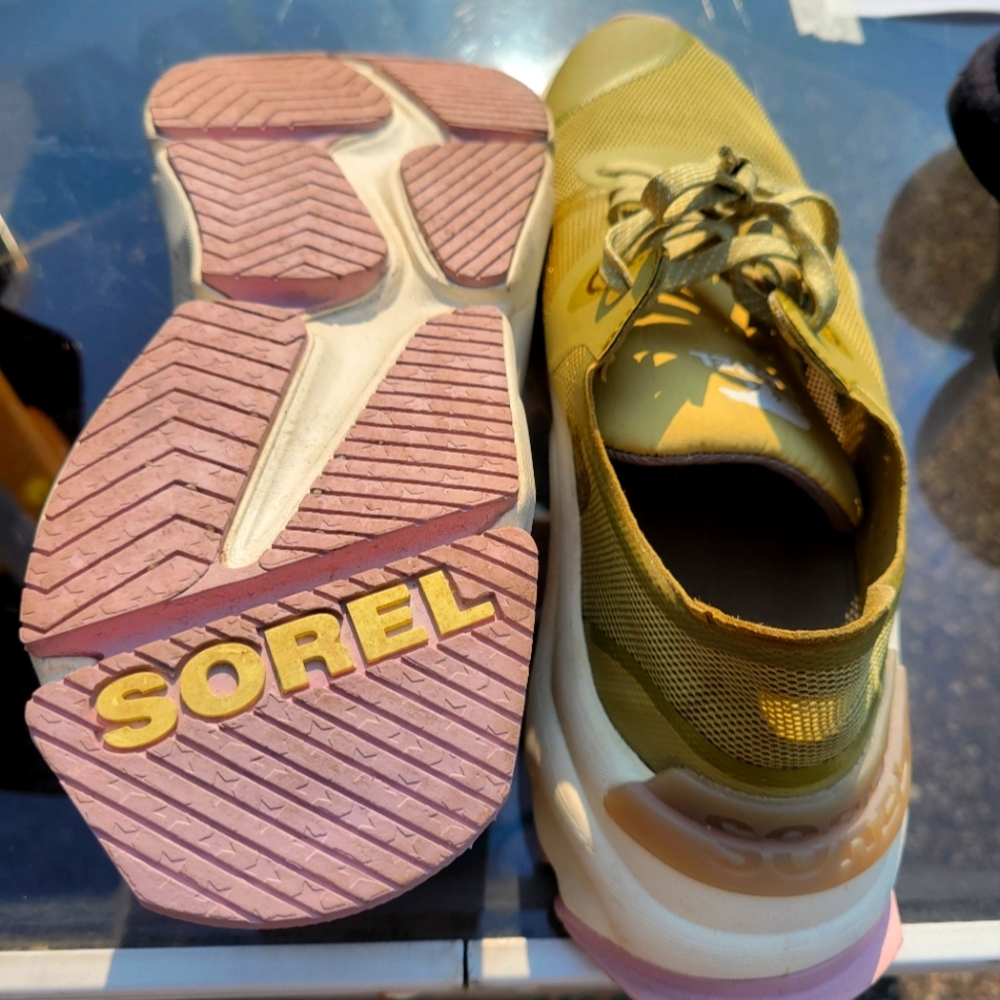 SOREL Kinetic RNGED Float Sneakers Casual Chunky Shoes Olive Shade Shale Mauve